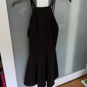 Nasty Gal Black Strapy Dress - Size S